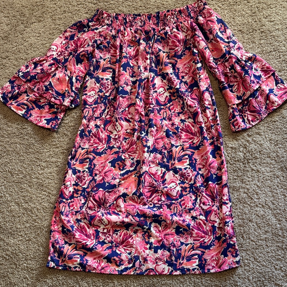 Charlie Paige Floral Smocked Dress